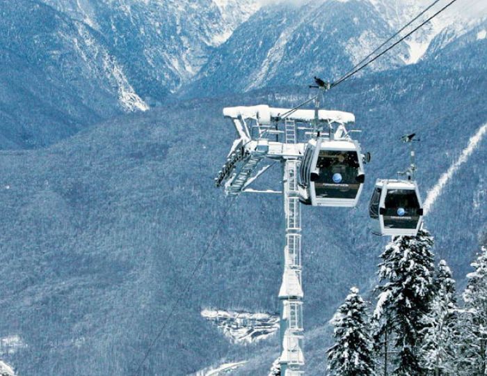 Горнолыжные трассы - Отель Novotel Resort and Spa Krasnaya Polyana / Новотель Резорт и Спа Красная Поляна